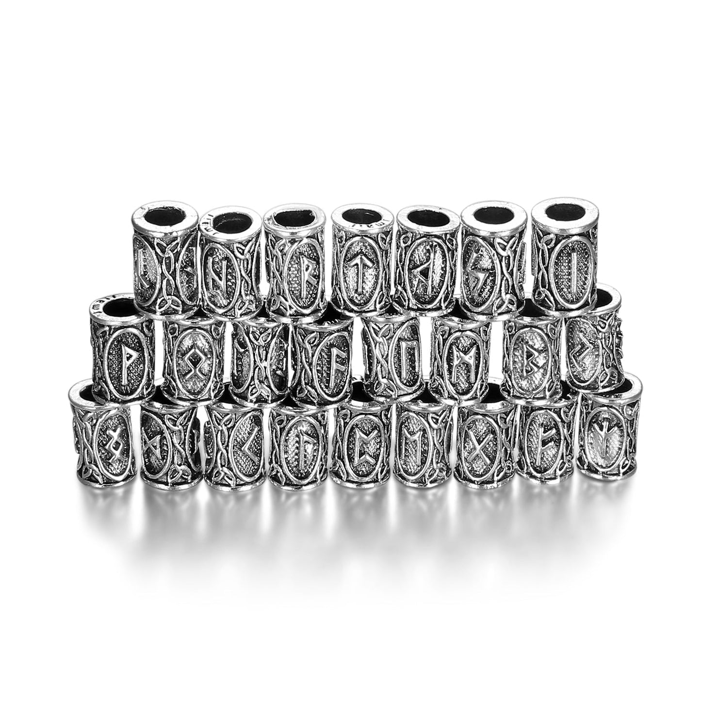 Nordic Pride 24 Piece - Nordic  Runes Hair & Beard Ornaments Set