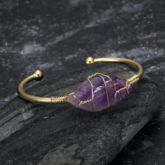 Nordic Pride Natural Gemstone Bangle