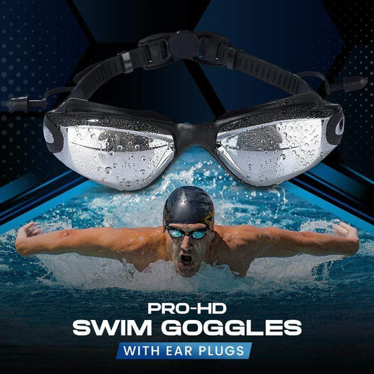 Pro-HD Swim Goggles - with Ear Plugs