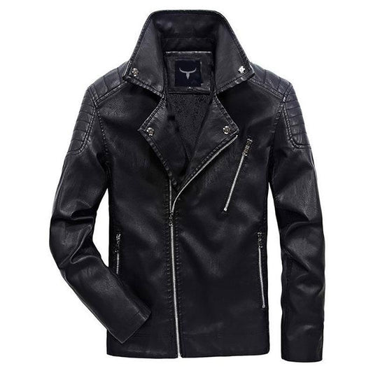Premium Polk Leather Jacket