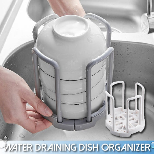 Water Draining Dish Organizer
