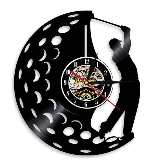 Golf Paradise Swing LED Vinyl Clock (With LED)