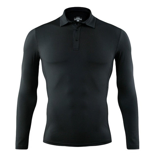 Golf Paradise High-Performance LS Shirt (Black)
