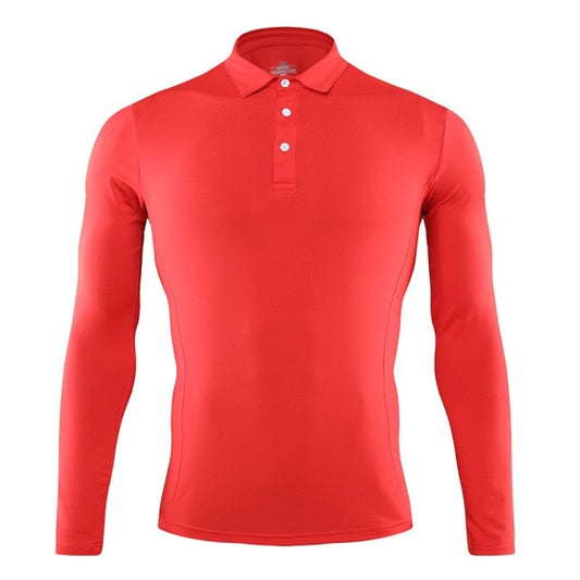Golf Paradise High-Performance LS Shirt (Red)