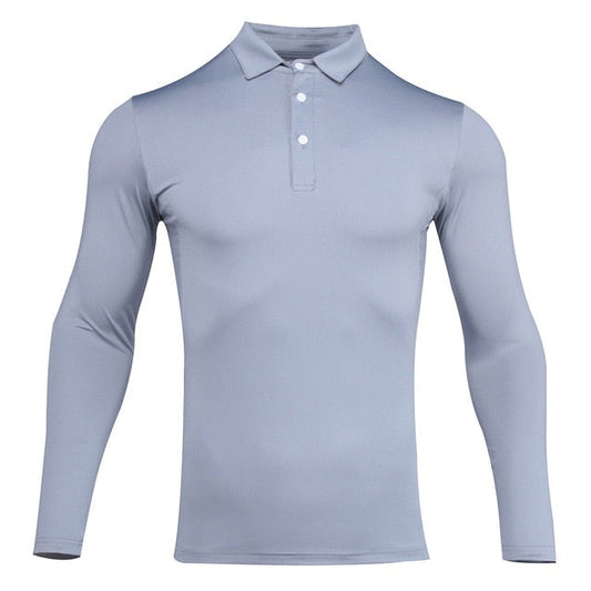 Golf Paradise High-Performance LS Shirt (Light Gray)