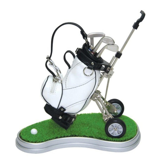 Golf Paradise Miniature Golf Bag Pen Holder (White Bag)