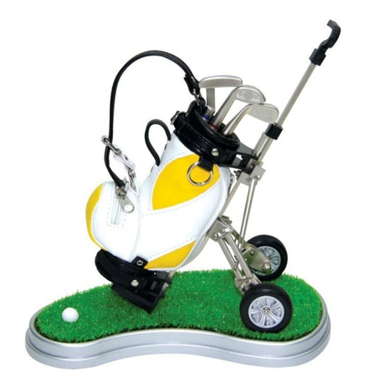 Golf Paradise Miniature Golf Bag Pen Holder (Yellow Bag)