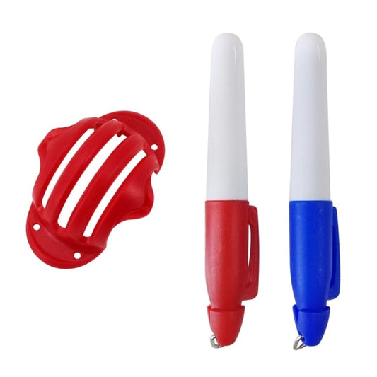 Golf Paradise Triple Alignment Line Guide (2 Pens Included) (Red)